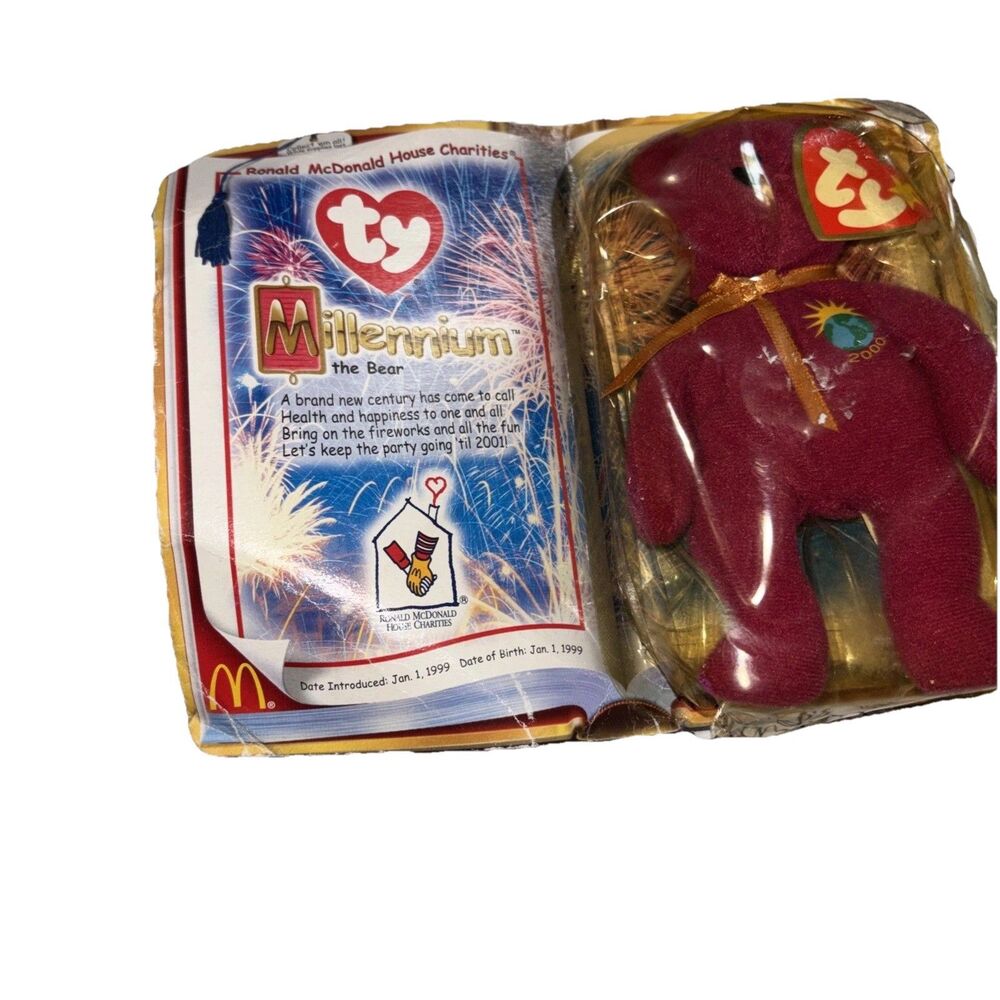 McDonalds TY Beanie Babies 1999 Set Of Glory Britannia Millennium Golden Arches - Picture 4 of 5